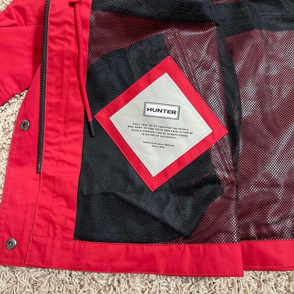 NEW HUNTER Women’s Water Resistant Windbreaker Hooded Jacket Red, Size S/M/L - Picture 10 of 15